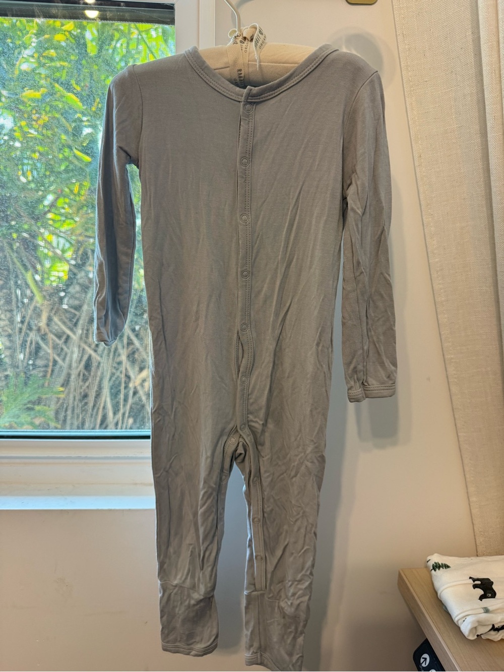 Kyte BABY Light Gray Long-Sleeve Footie One-Piece